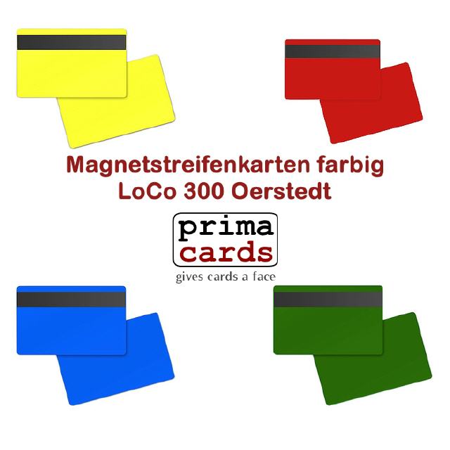Magnetstreifenkarten farbig LoCo 300 OE